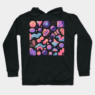 80s Retro Geometric Pattern Hoodie